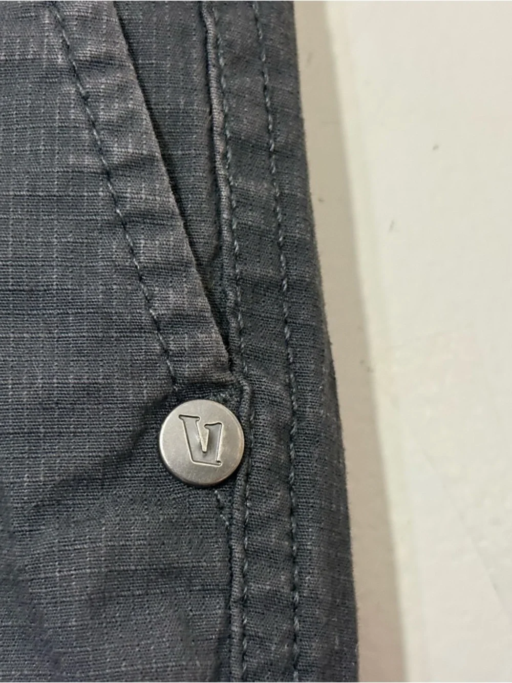 Vuori Ripstop Pants Womens Gray Jogger Hiking Travel Size Small S Drawstring - Picture 4 of 11